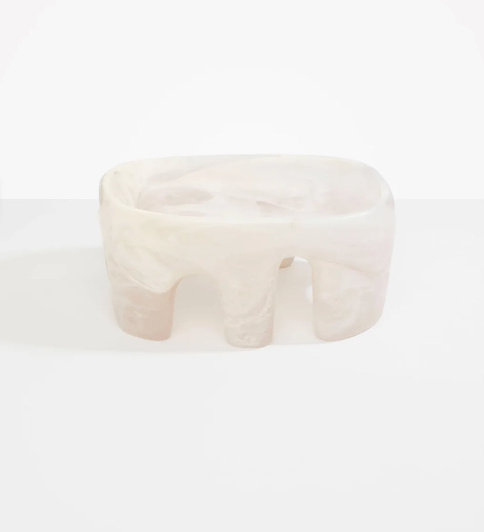 Dinosaur Designs - Large branch bowl - chalk Swirl