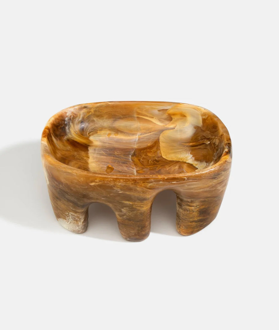 Dinosaur Designs - Large branch bowl - light horn