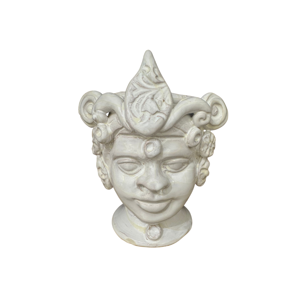 Italian Sicilian ceramic vessel (18cm x 16cm)