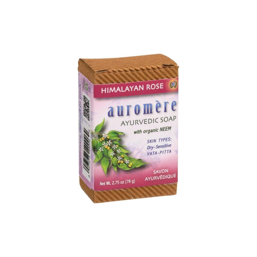 Auromere Himalayan Rose Ayurvedic Soap