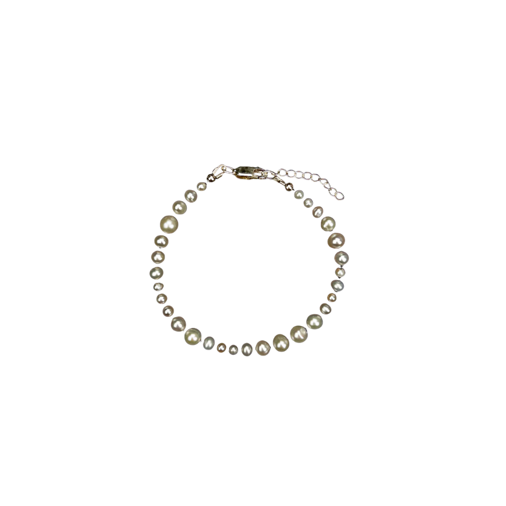 Baby Blue Jewellery - Round Pearl Bracelet - M 18cm
