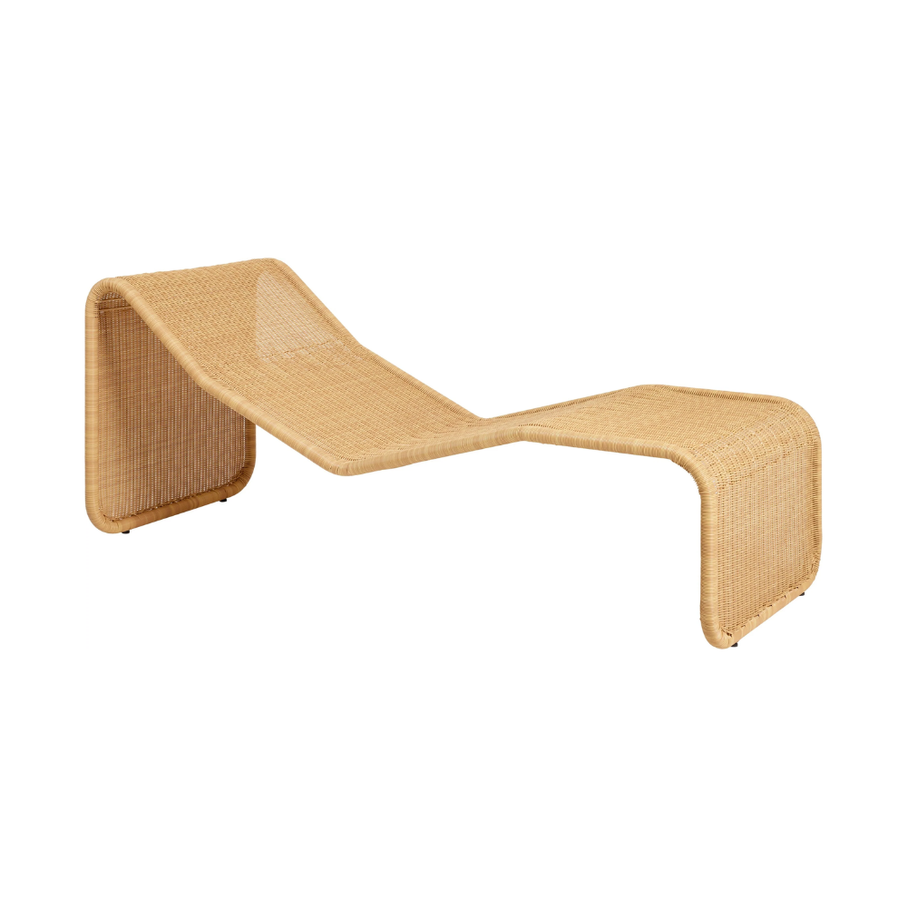 GUBI - P3S Outdoor Chaise Longue - Natural Tone