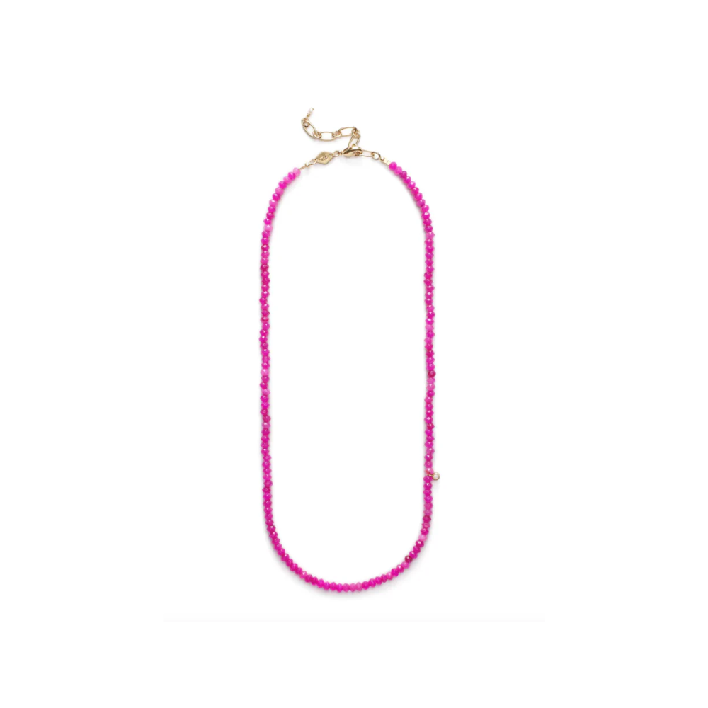 ANNI LU - Pump Up The Jam Necklace - Fuschia