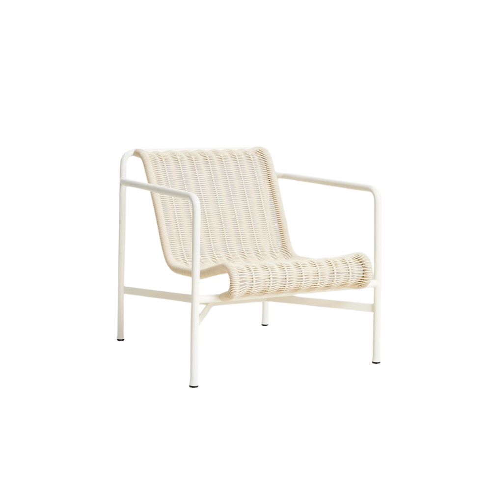 HAY - Palissade Cord Lounge Chair Low - Cream White - PRE ORDER