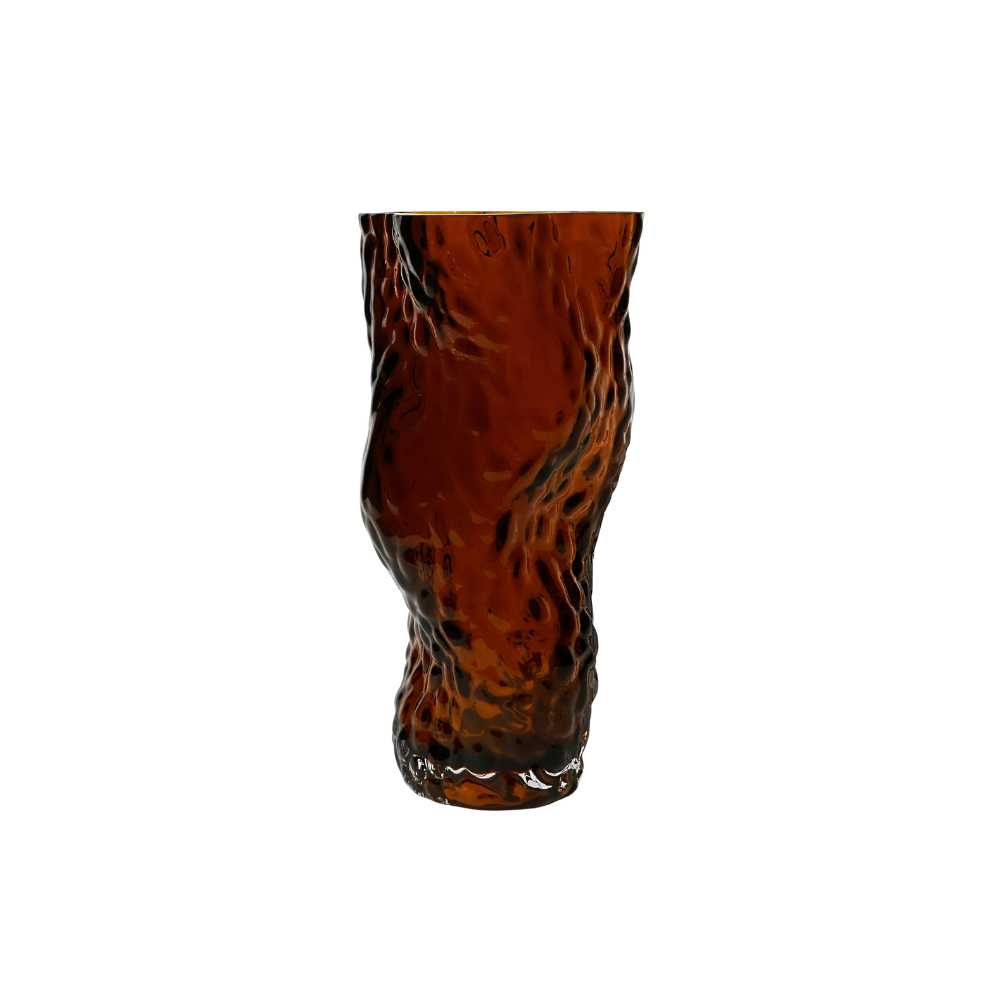 Hein Studio - Ostrea Rock Glass Vase - Rust