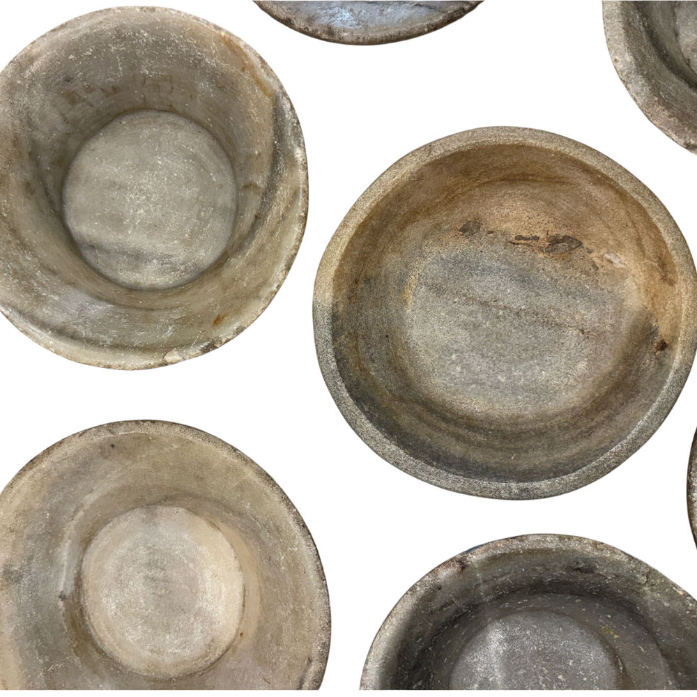 Marble Ravi Round Bowl - Beige