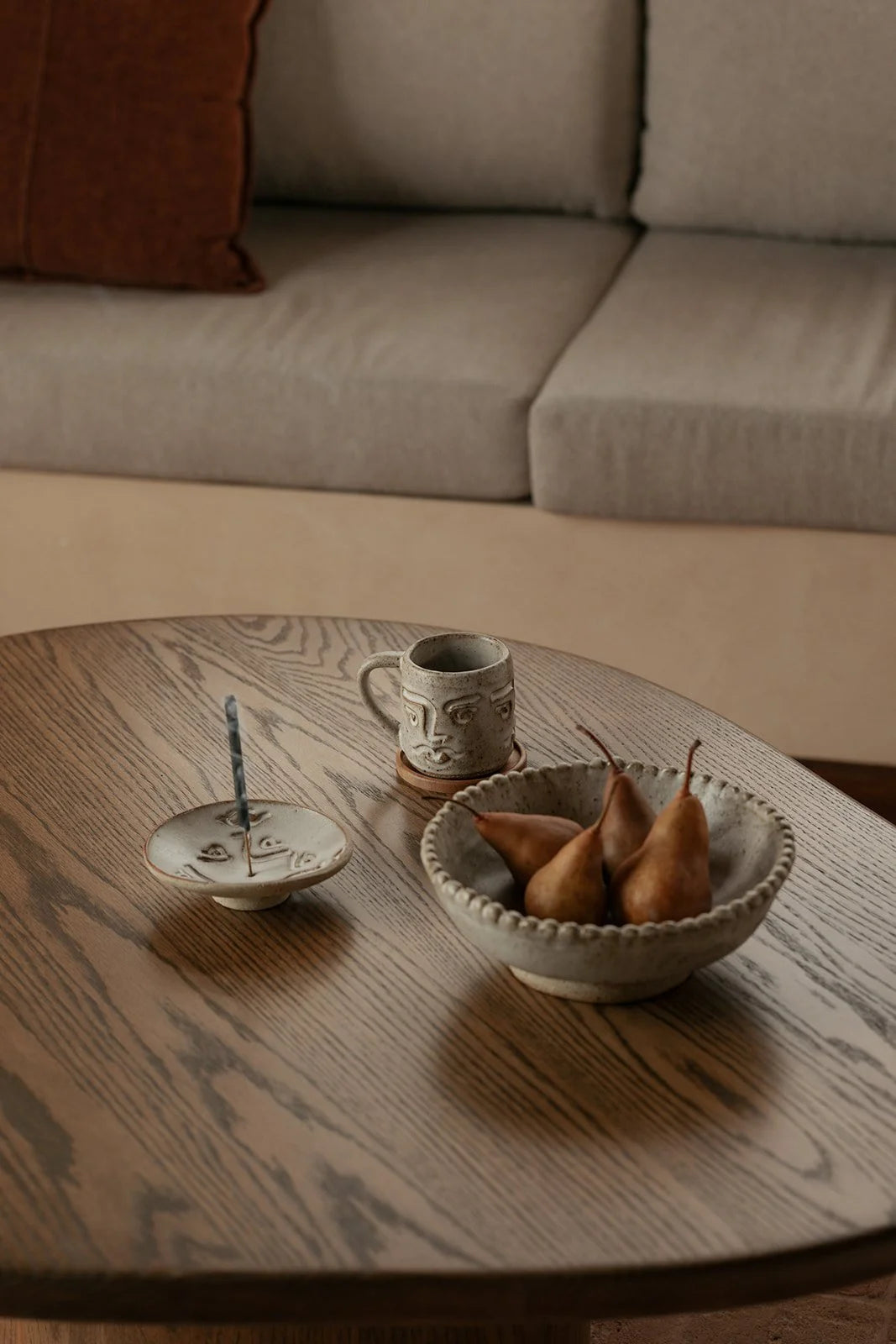 Ochre Ceramics - Muse Dish / Incense Holder - Luna