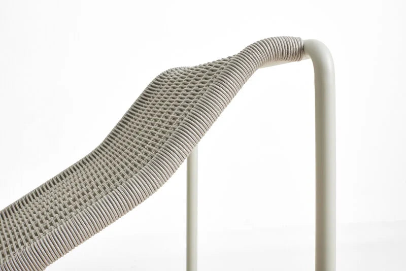 HAY - Palissade Cord Chaise Longue - Sky Grey