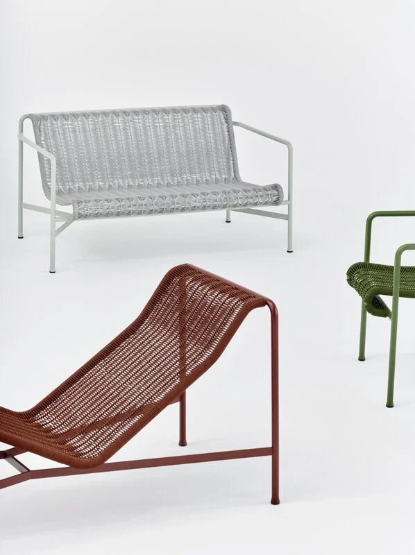 HAY - Palissade Cord Lounge Sofa - Sky Grey