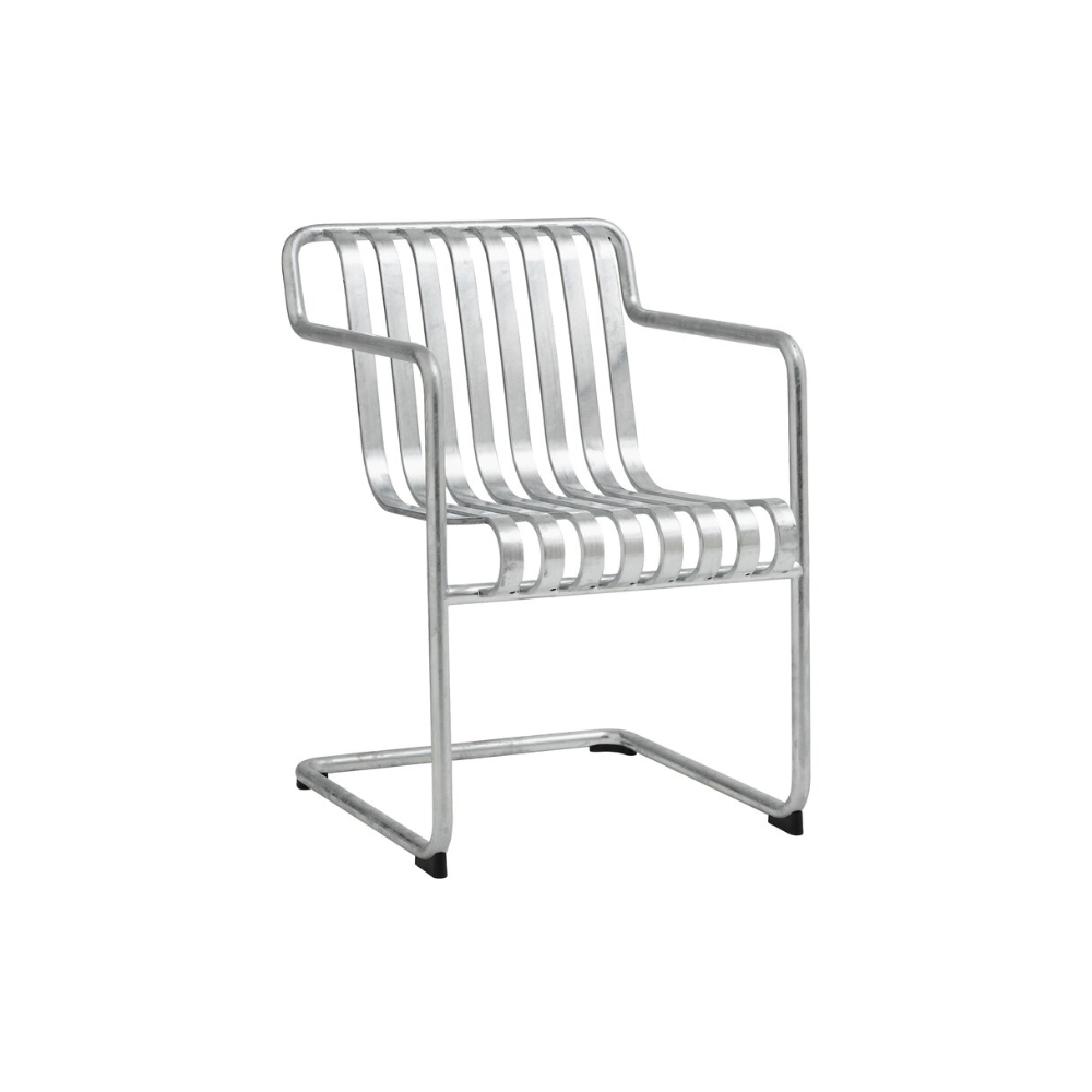 HAY - Palissade Cantilever dining armchair - Hot galvanized