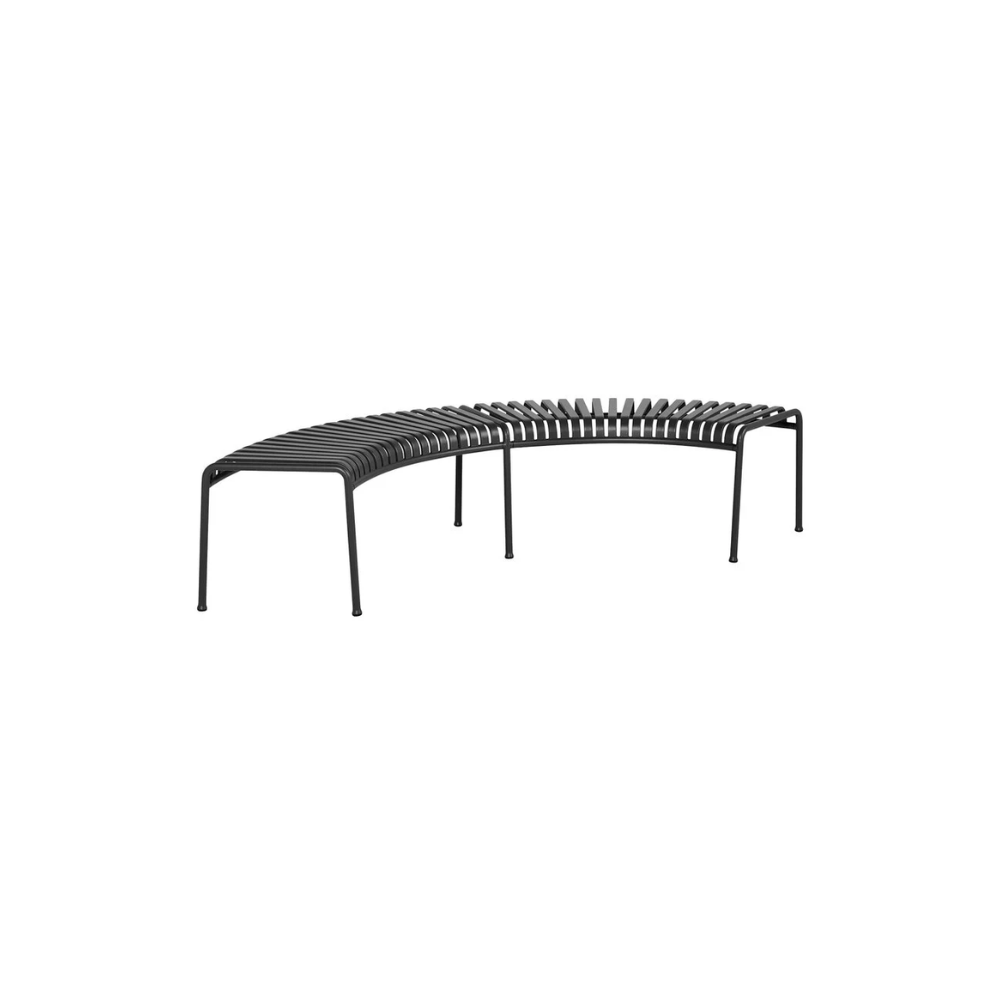 HAY - Palissade Park Bench with Middle Leg - Anthracite