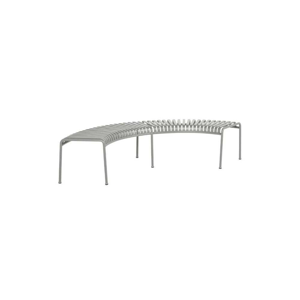 HAY - Palissade Park Bench with Middle Leg - Sky Grey