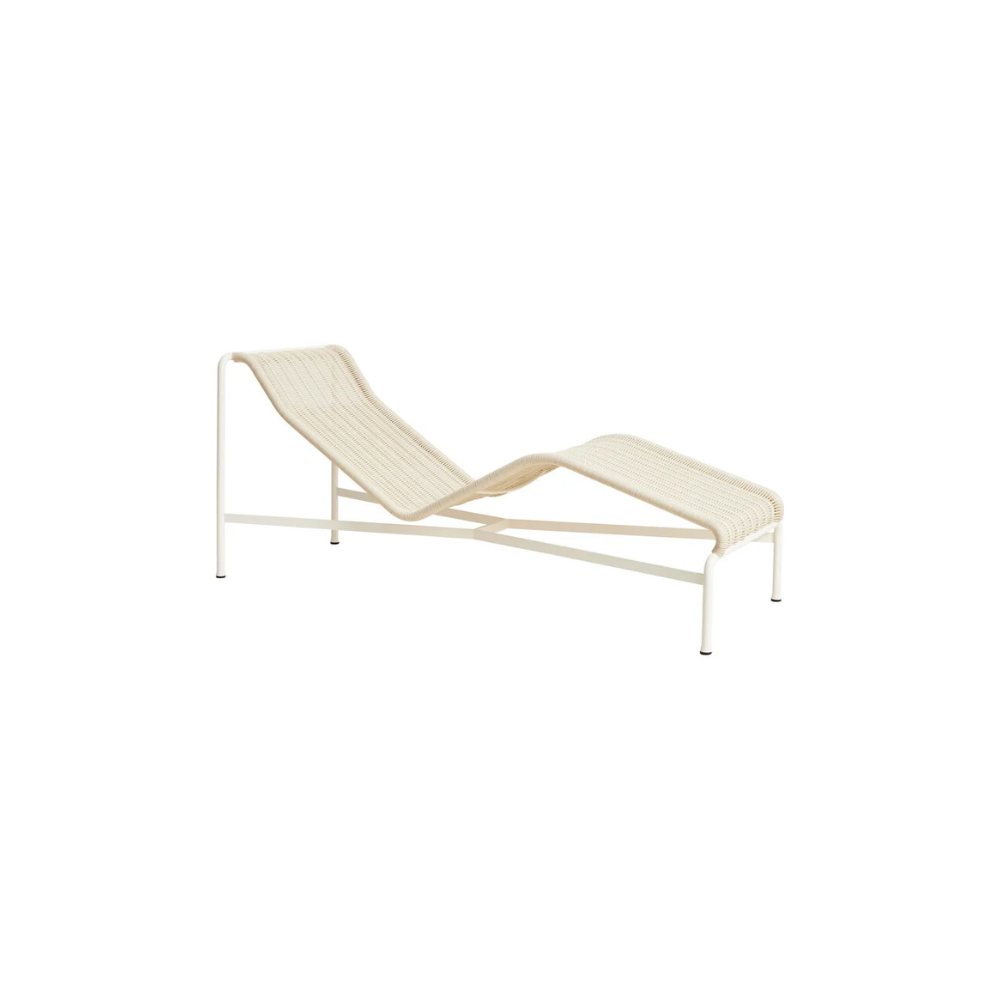 HAY - Palissade Cord Chaise Longue - Cream White