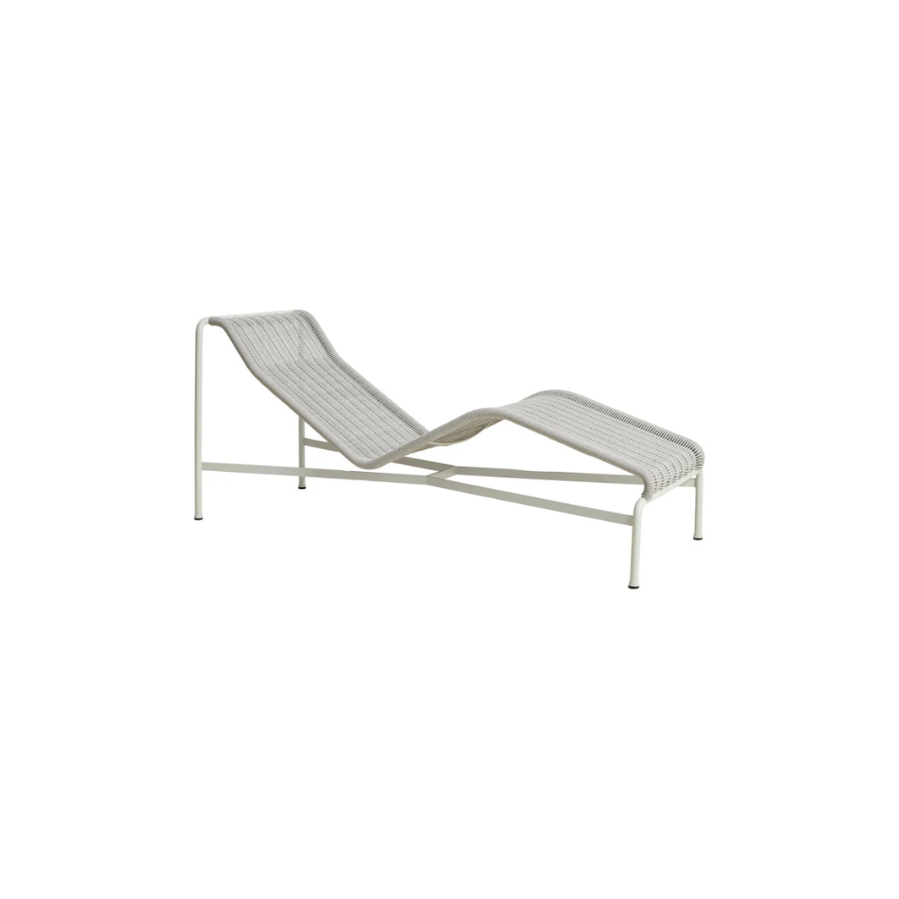 HAY - Palissade Cord Chaise Longue - Sky Grey