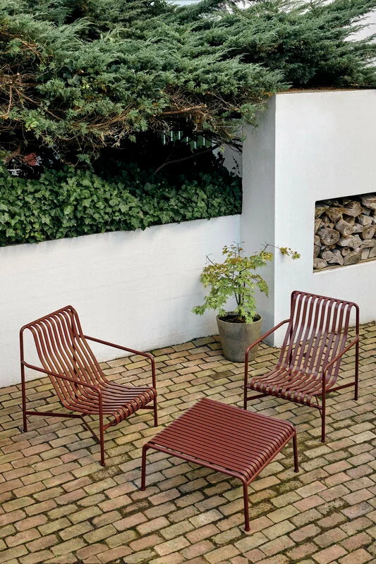 HAY - Palissade Lounge Chair - High - Iron Red