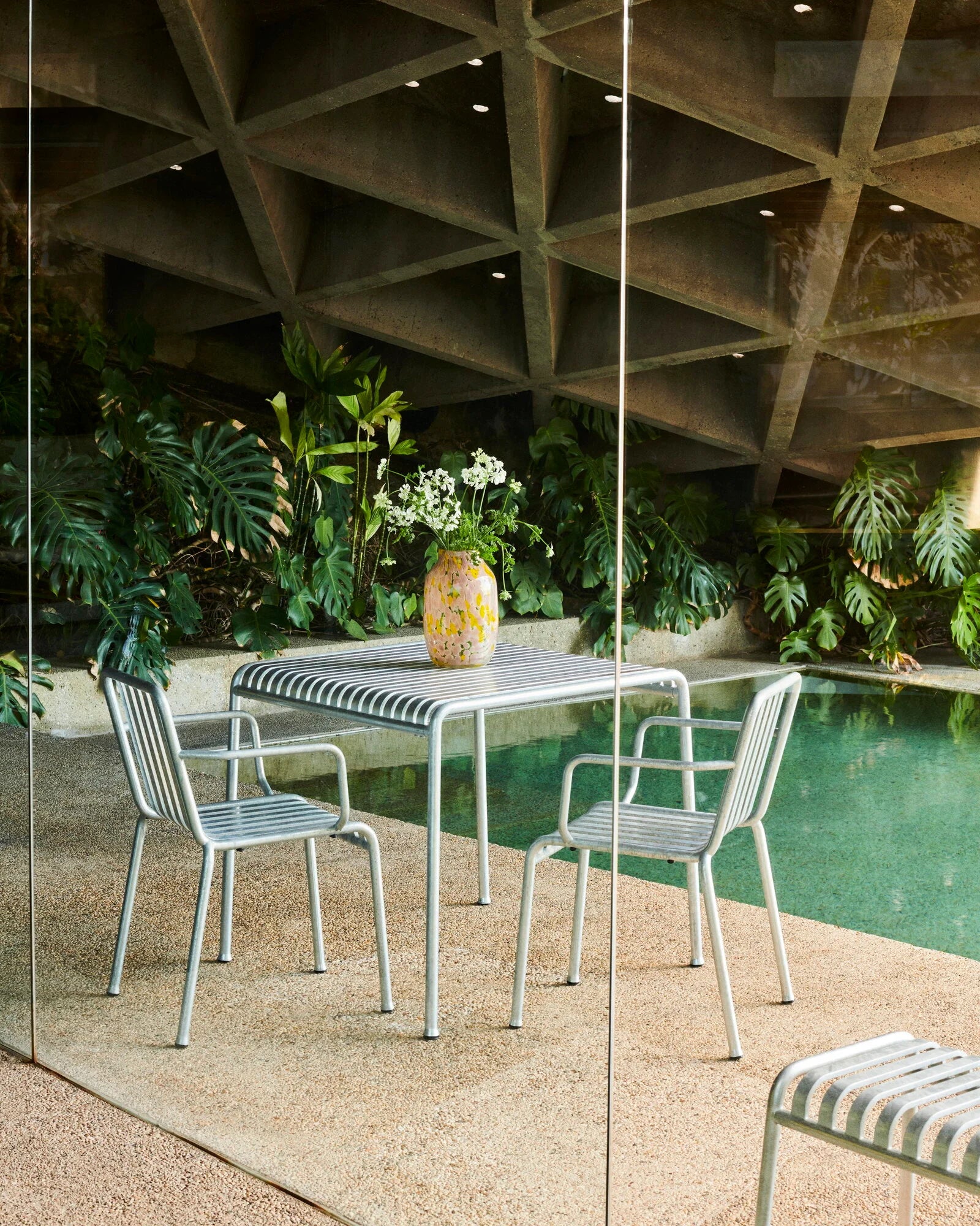 HAY - Palissade Armchair - Hot Galvanised