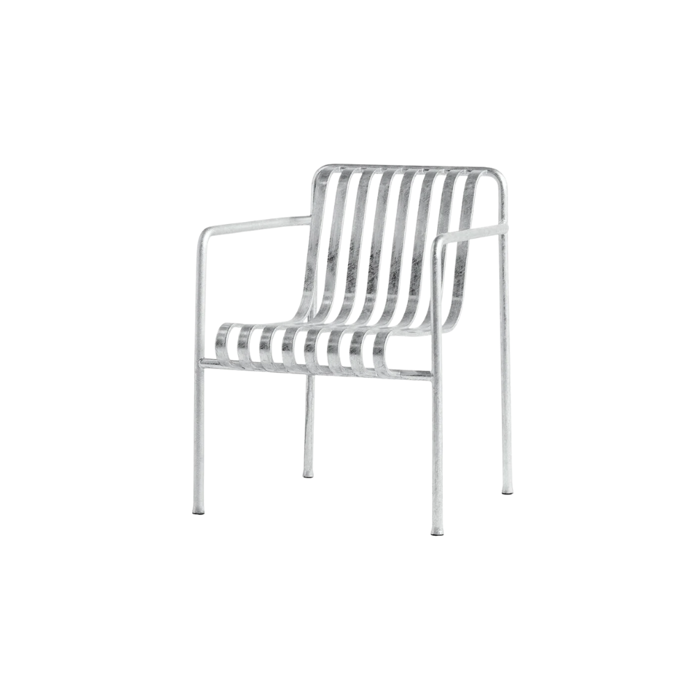 HAY - Palissade Dining Armchair - Hot Galvanised