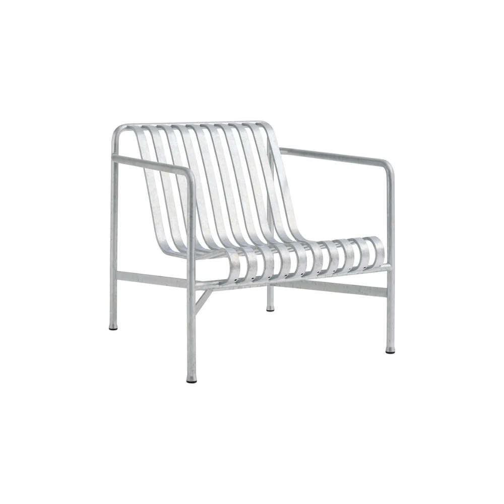 HAY - Palissade Lounge Chair - Low - Hot Galvanised