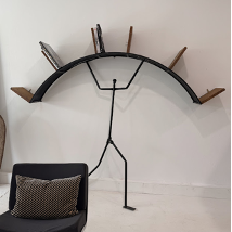 C.1980 Vintage Italian Liberia Bookshelf