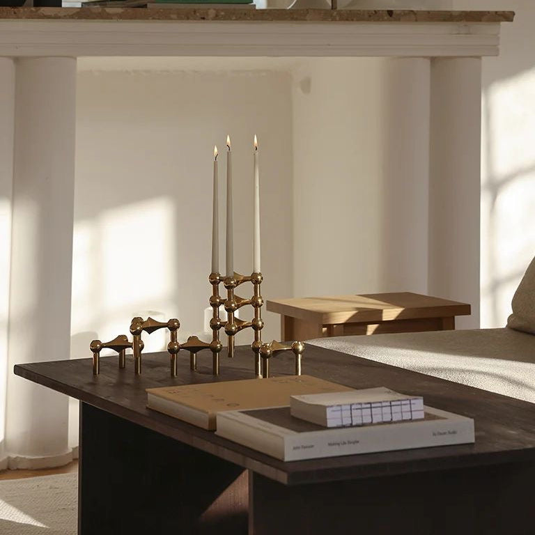 STOFF NAGEL - CANDLE HOLDER SET - 3 PCS