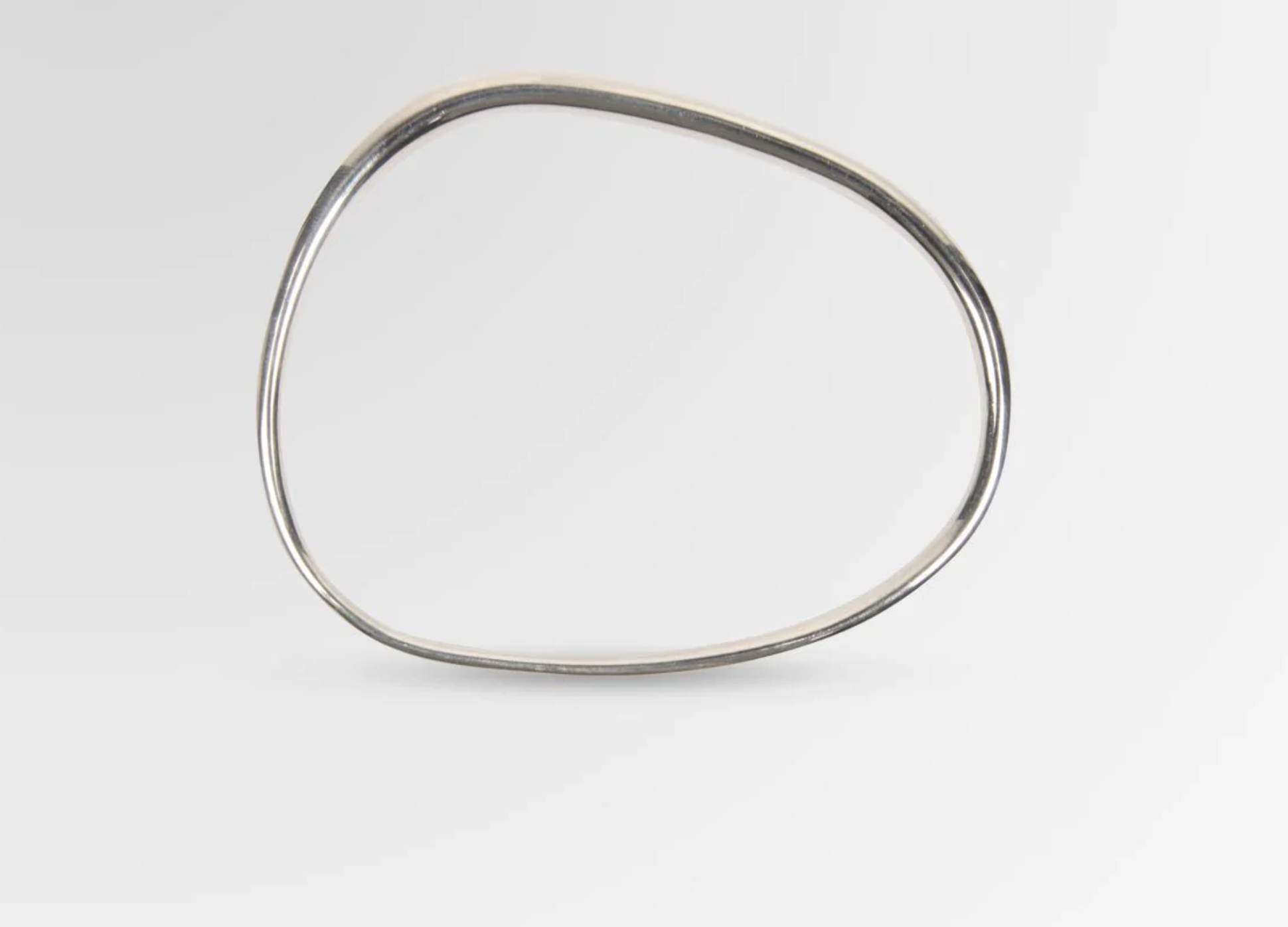 Dinosaur Design Accessories - Pebble Silver Bangle - Silver