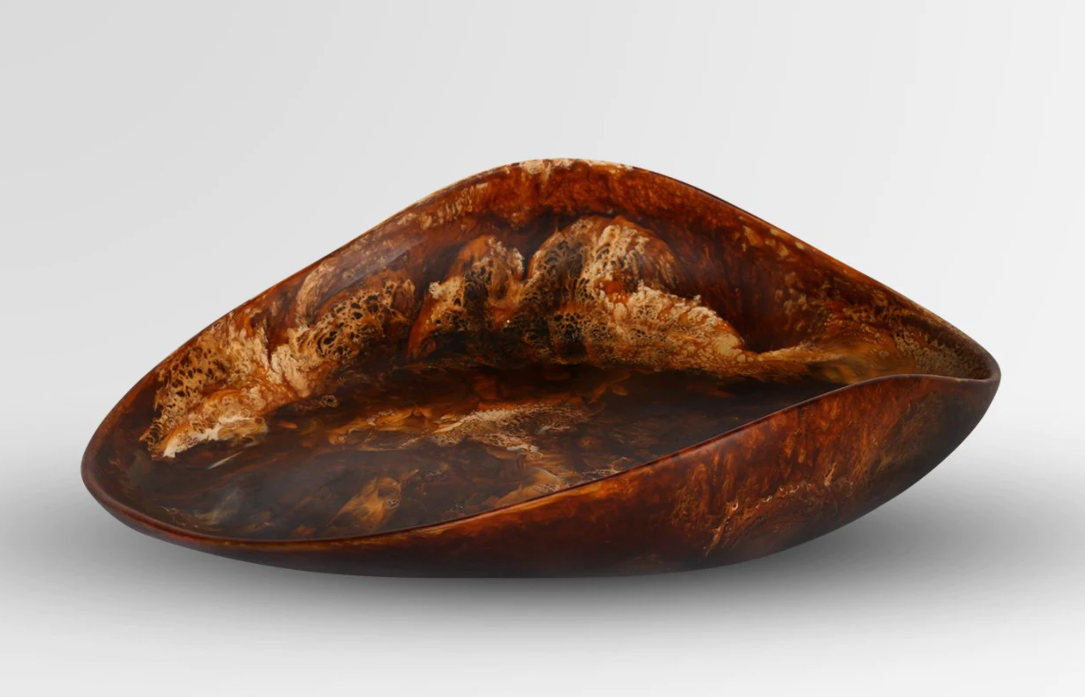 Dinosaur Designs - Bowl Leaf Large - Dark Horn