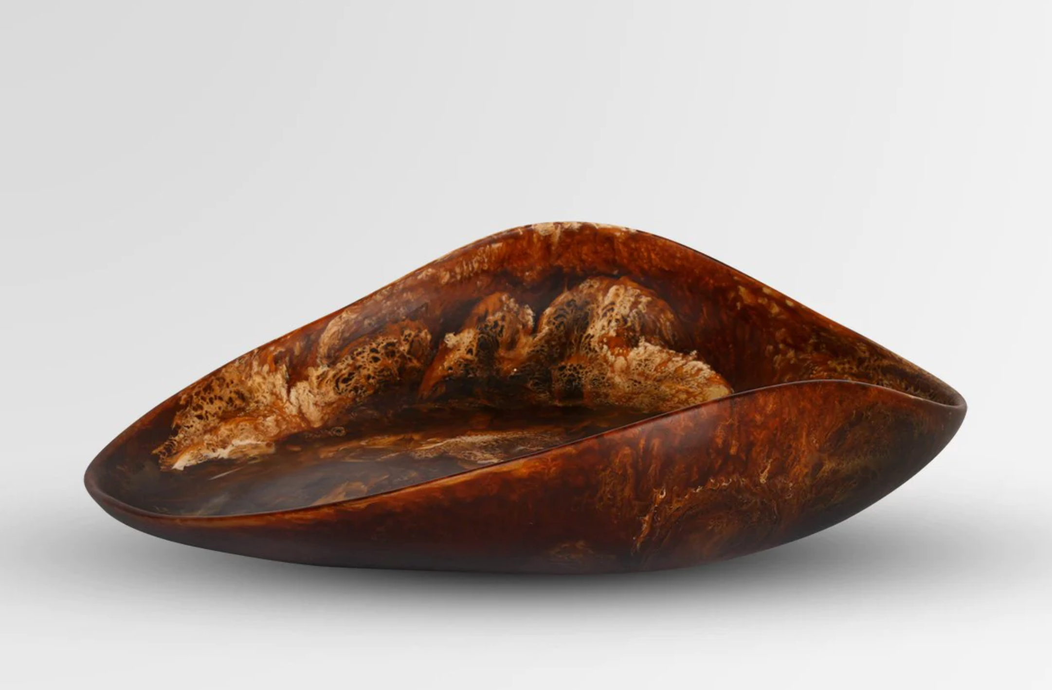 Dinosaur Designs - Bowl Leaf Large - Dark Horn