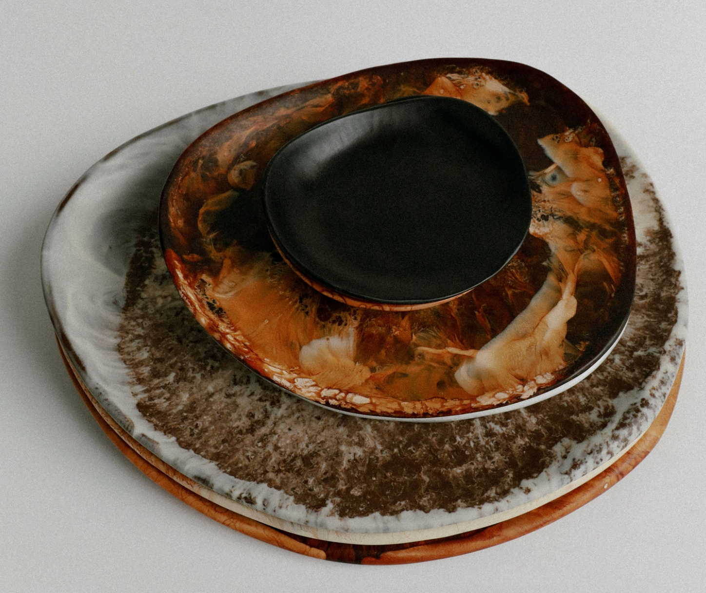 Dinosaur Designs - Pebble Plate - Cocoa
