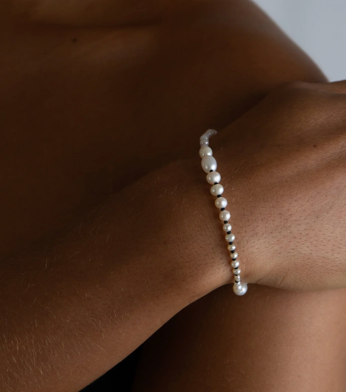 Baby Blue Jewellery - Round Pearl Bracelet - M 18cm