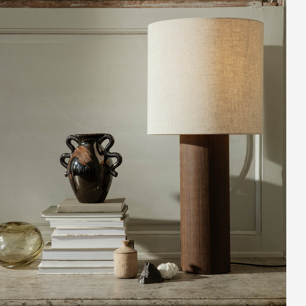 Ferm Living Water Swirl Vase Round Moss Green