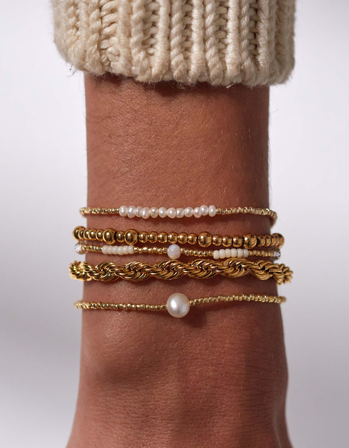 ANNI LU - Slim Pearly Bracelet