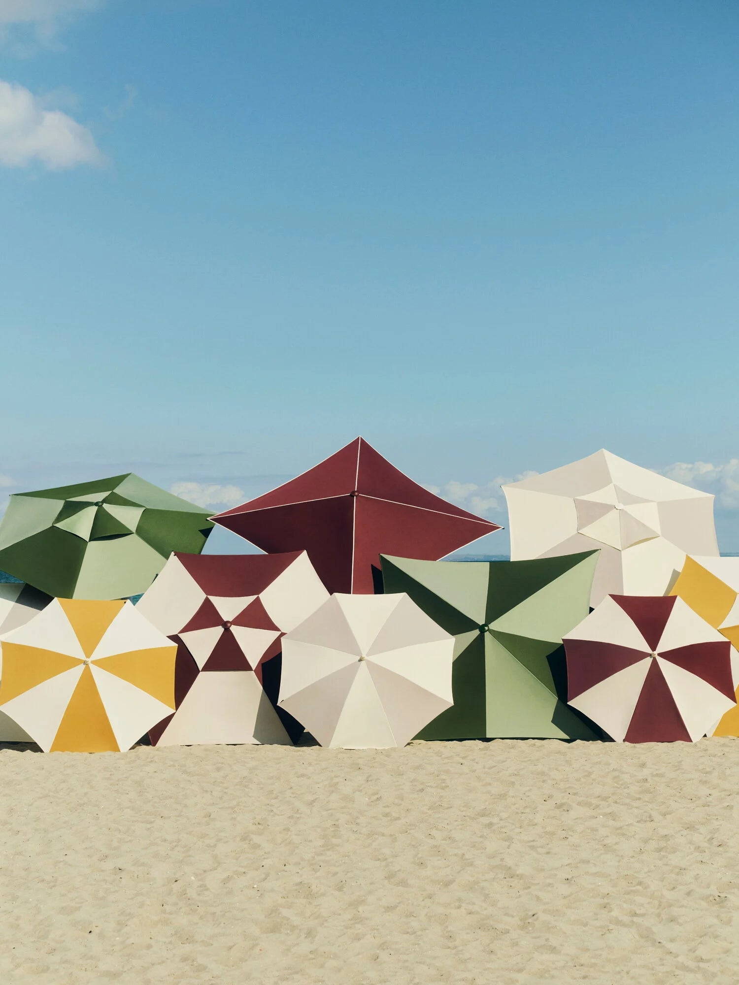 HAY - Terrazza Parasol Square - Off white and grey