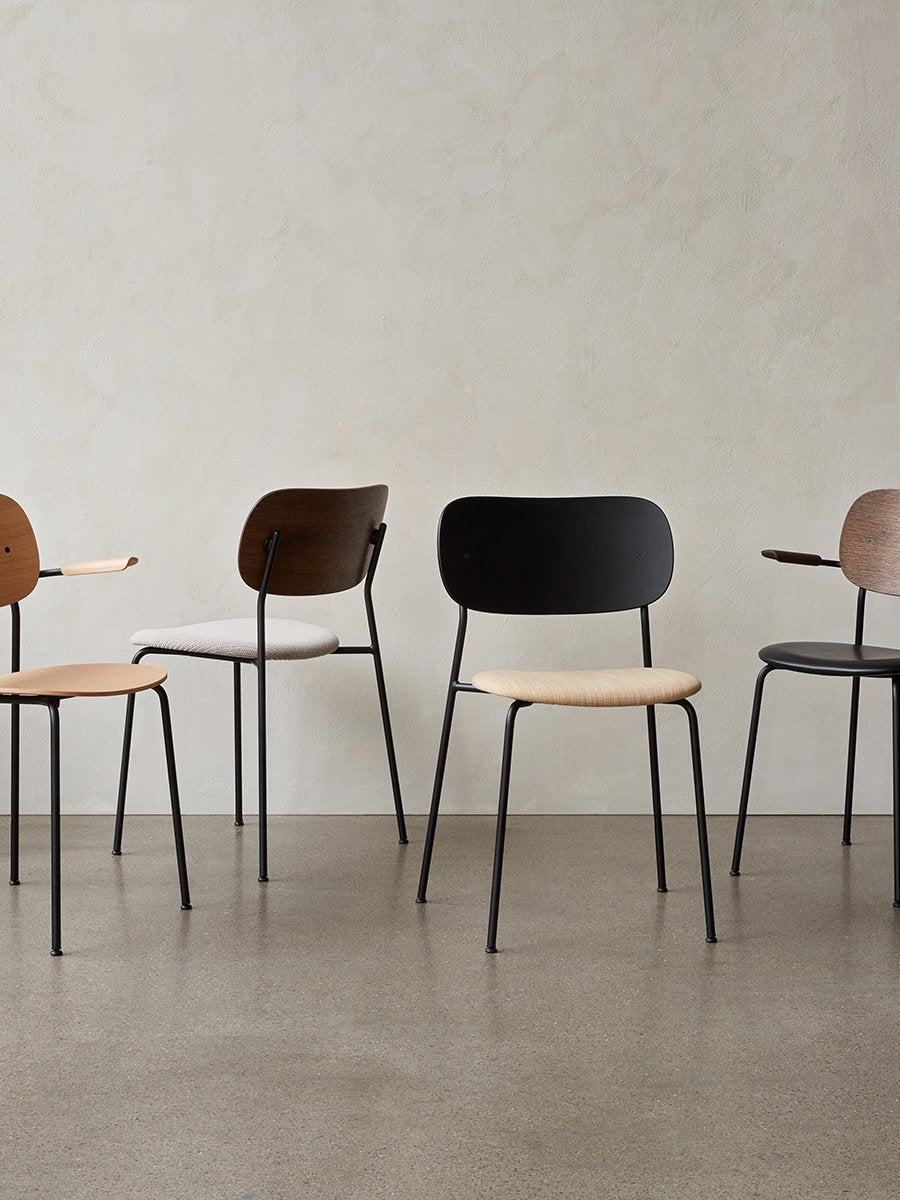 AUDO - Co Dining Chair - Black steel, Veneer