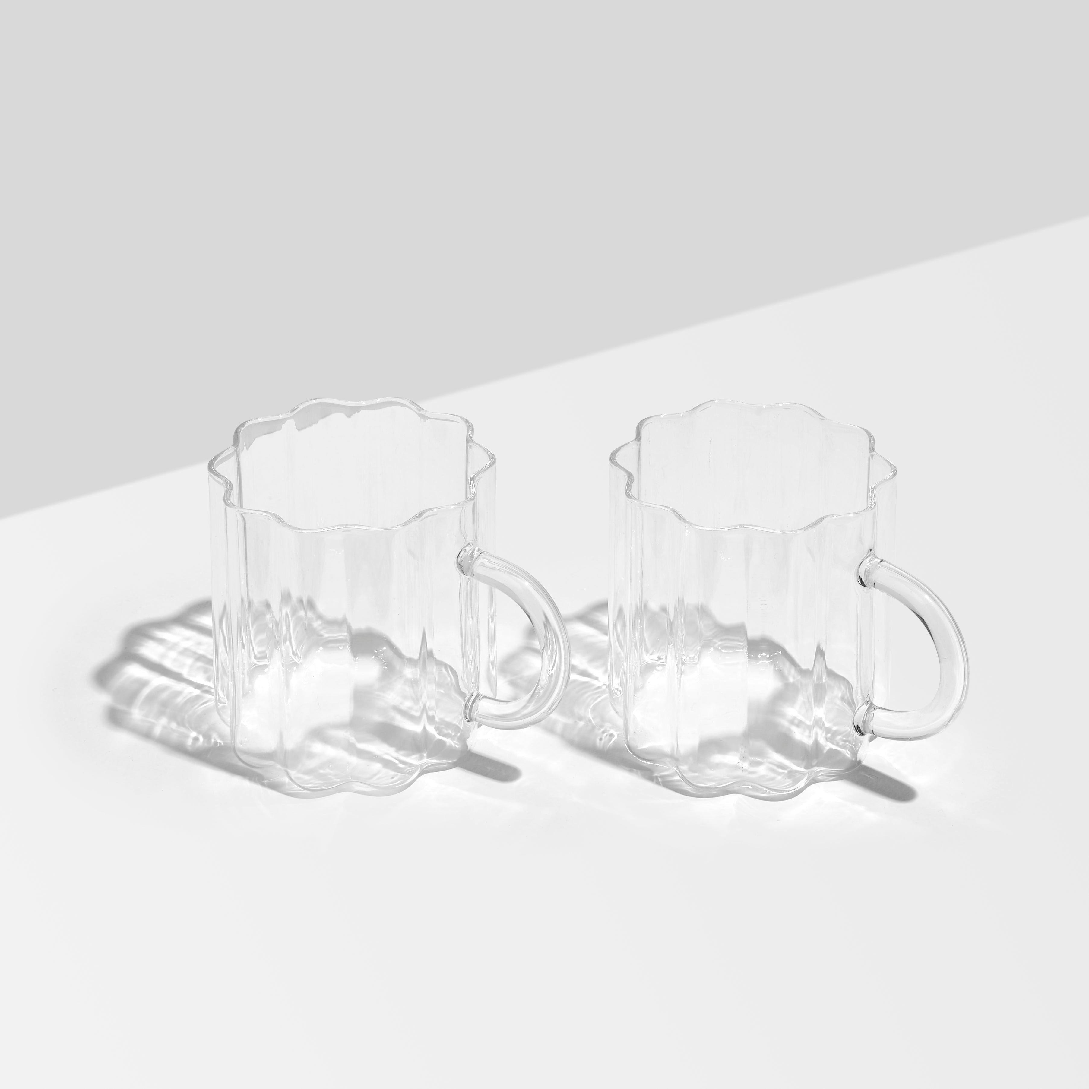 FAZEEK Two x Wave Mugs - Clear