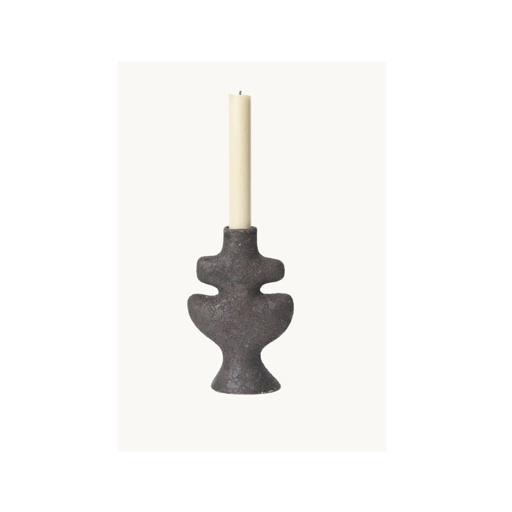 Fem Living - Yara Candle Holder, small - Rustic Iron