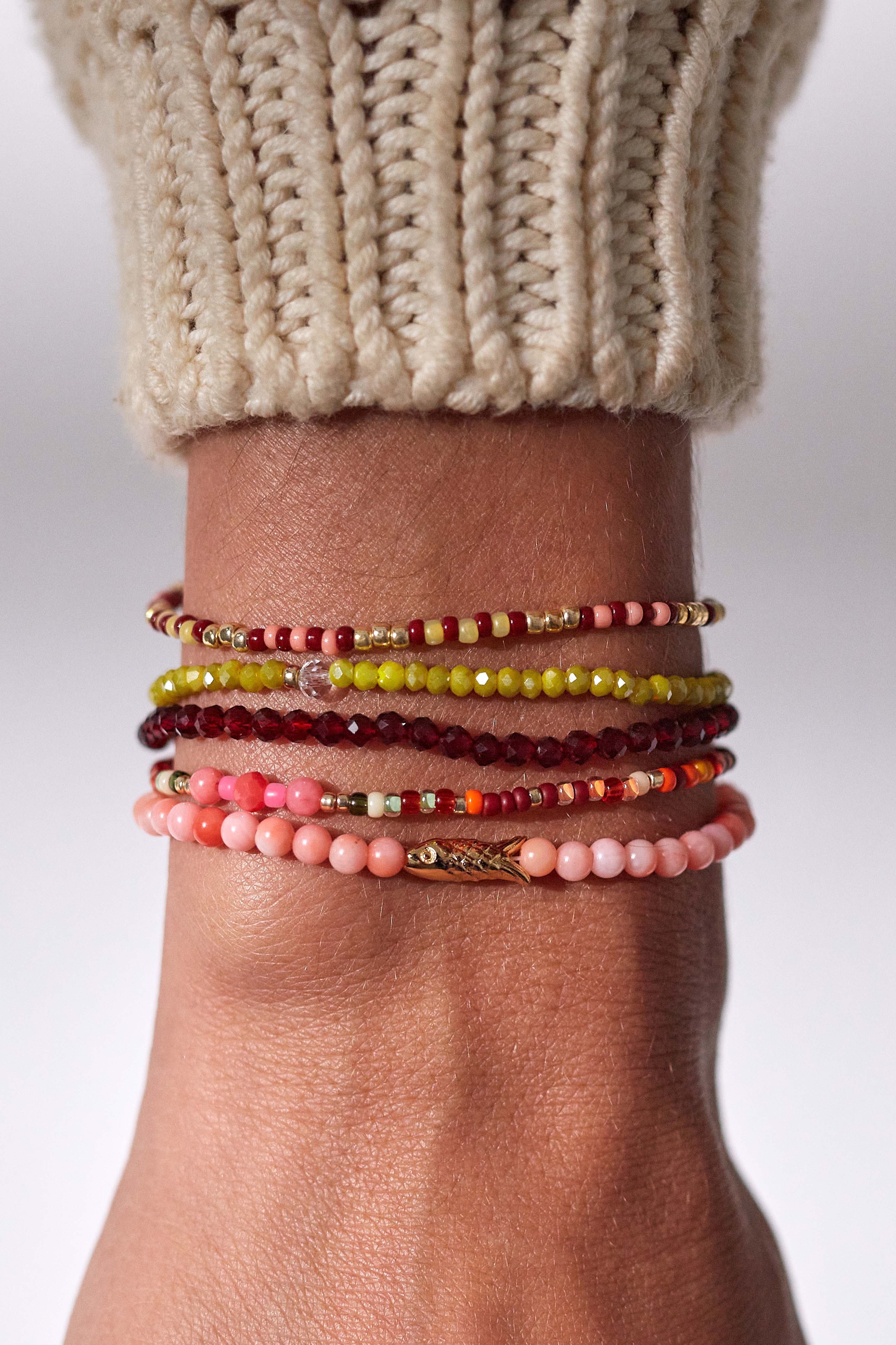 ANNI LU - Tan Line Bracelet - Deep Burgundy
