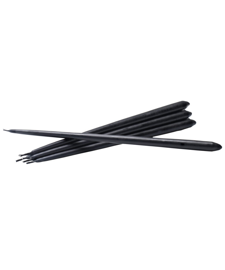 STOFF Nagel - Taper Candles by Ester & Erik (Black - pack of 6 )