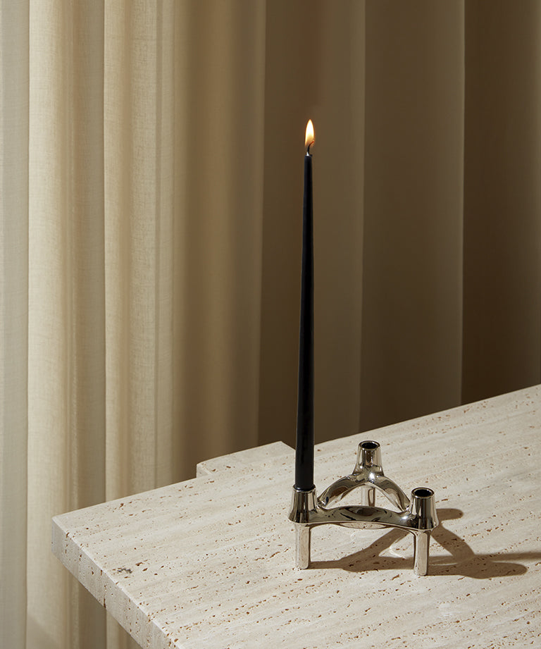 STOFF Nagel - Taper Candles by Ester & Erik (Black - pack of 6 )