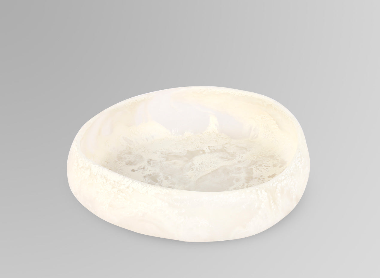Dinosaur Designs - Rock Bowl Medium - Chalk Swirl