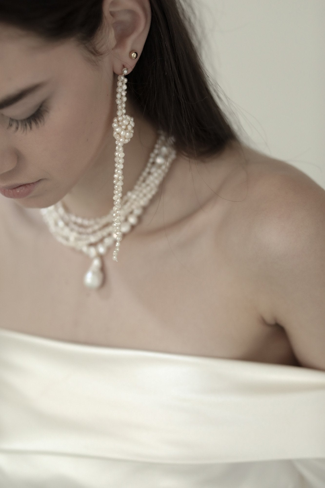 A.B Ellie Knotted Freshwater Pearl Strands - Post