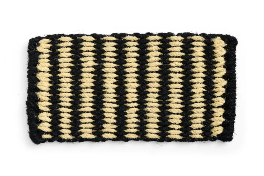 Hay - Coco Door Mat - Stripe Wide Black, white