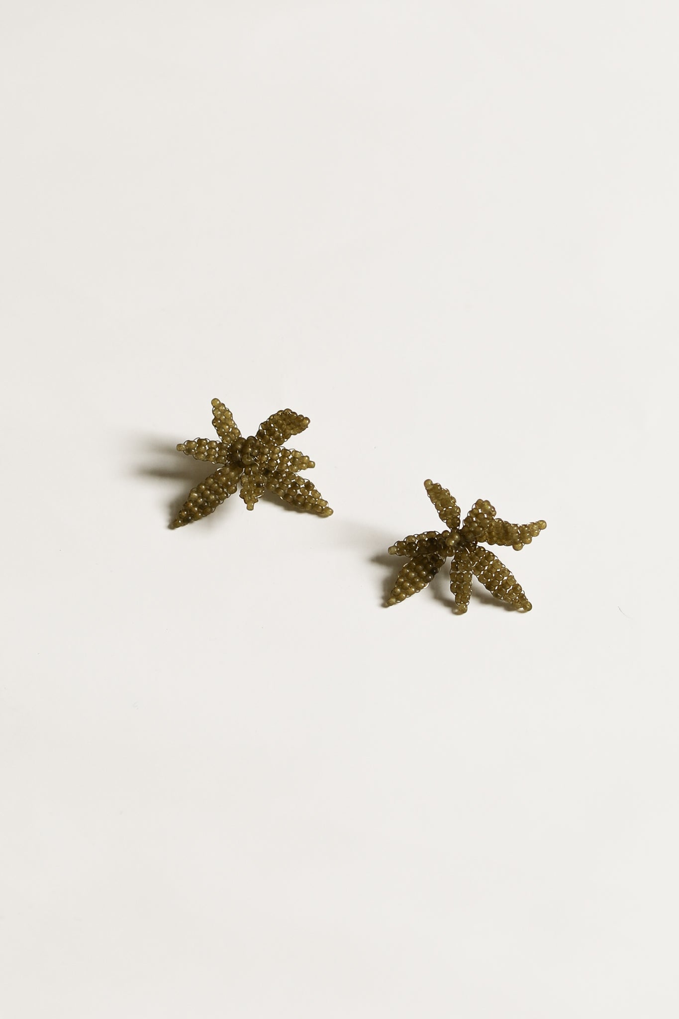 A.B Ellie Hayden Stud Earrings - Post/Olive