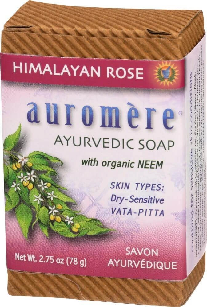 Auromere Himalayan Rose Ayurvedic Soap
