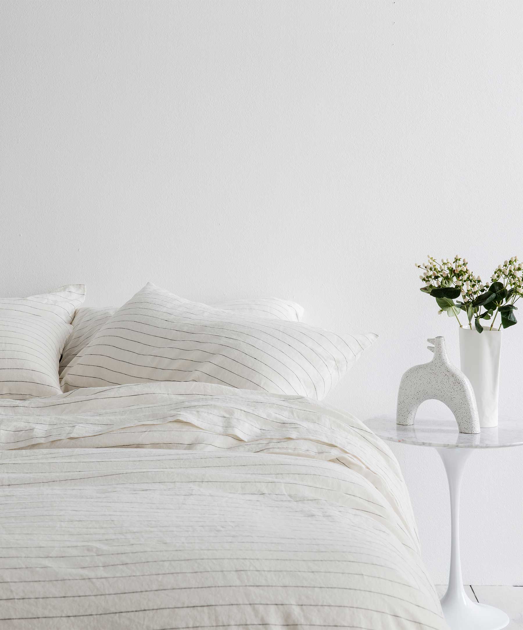 Cultiver - Linen Duvet Cover - Pencil Stripe - King