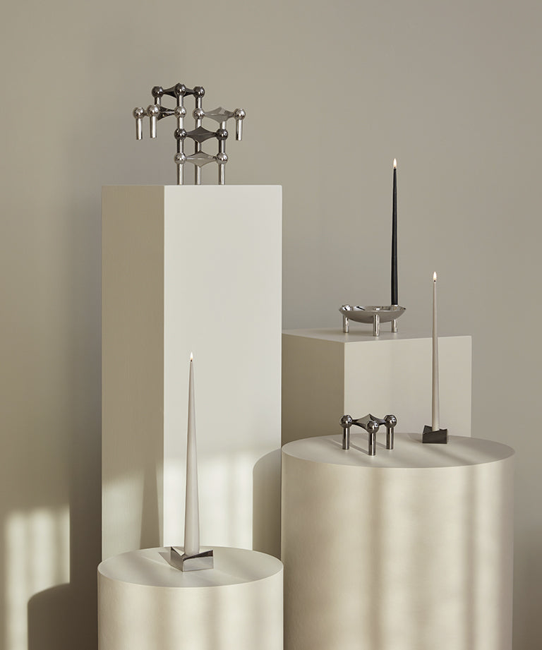 STOFF Nagel - Taper Candles by Ester & Erik (Black - pack of 6 )