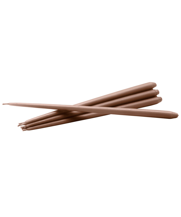 STOFF Nagel - Taper Candles by Ester & Erik (Soft Brown - pack of 6 )