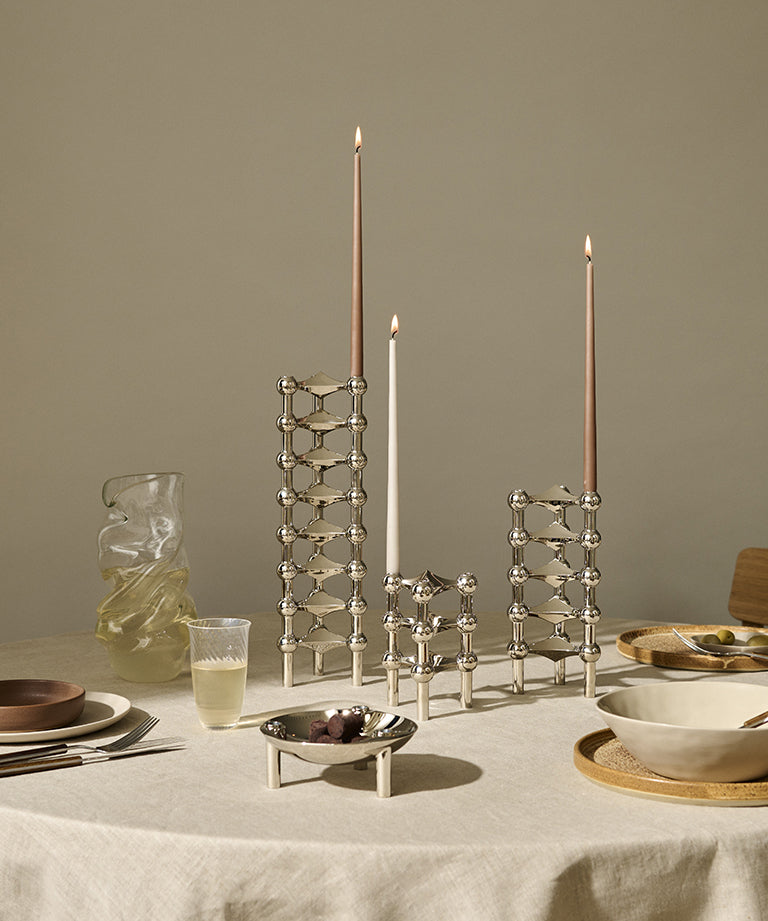 STOFF Nagel - Taper Candles by Ester & Erik (Soft Brown - pack of 6 )