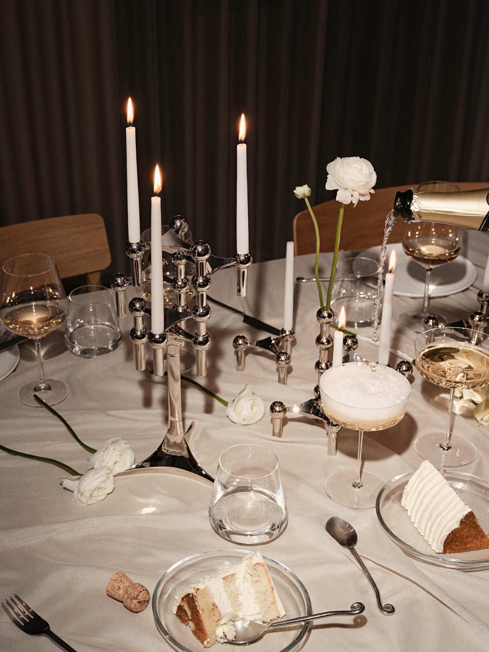 STOFF Nagel Candle Stand - Chrome