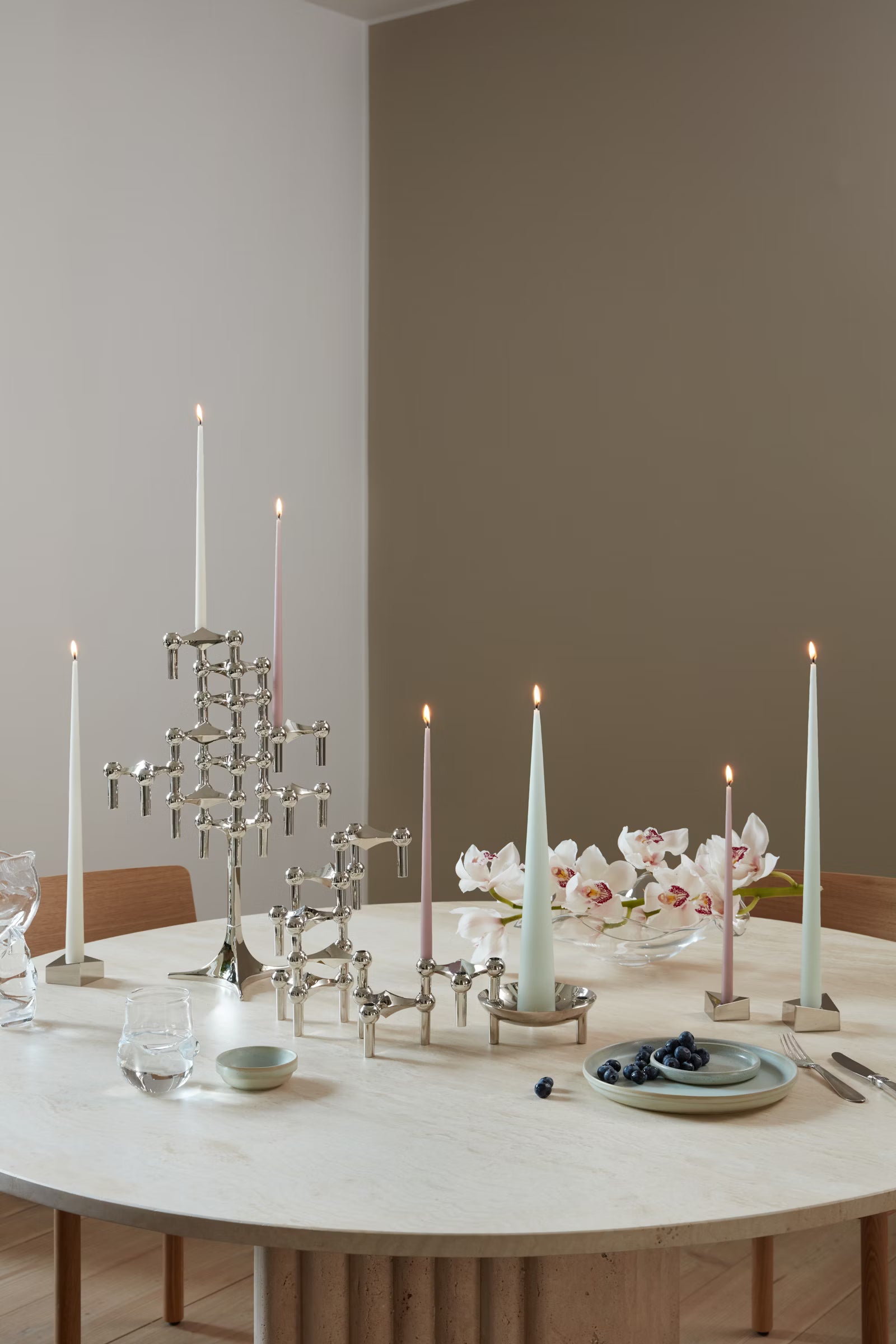 STOFF Nagel Candle Stand - Chrome