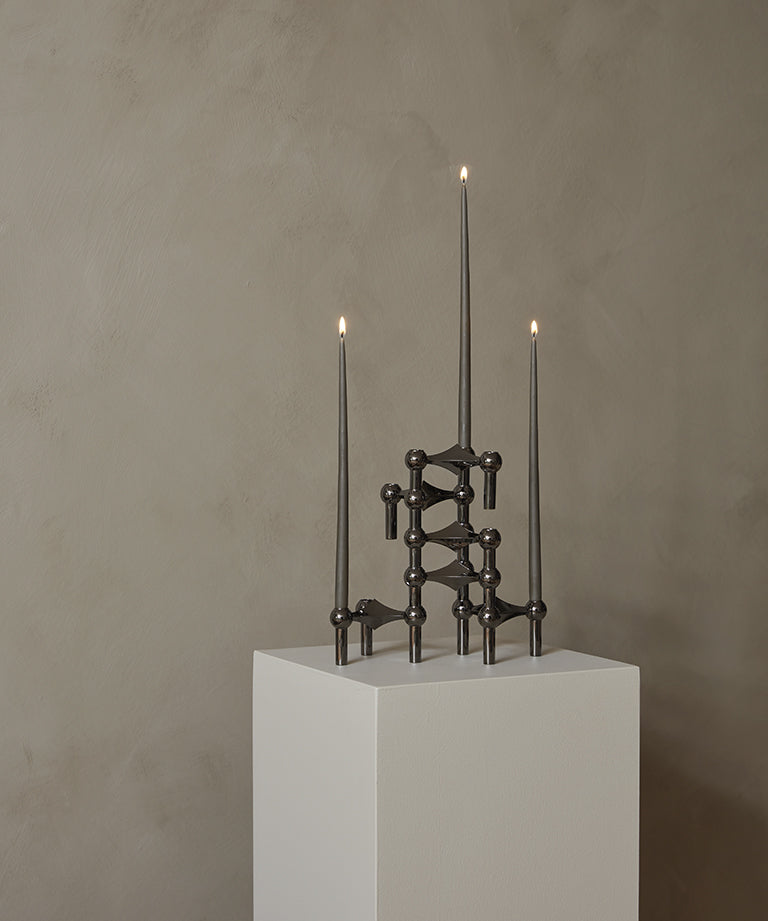 STOFF Nagel - Taper Candles by Ester & Erik (Taupe - pack of 6 )